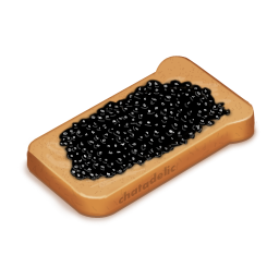 Бутерброд с чёрной икрой